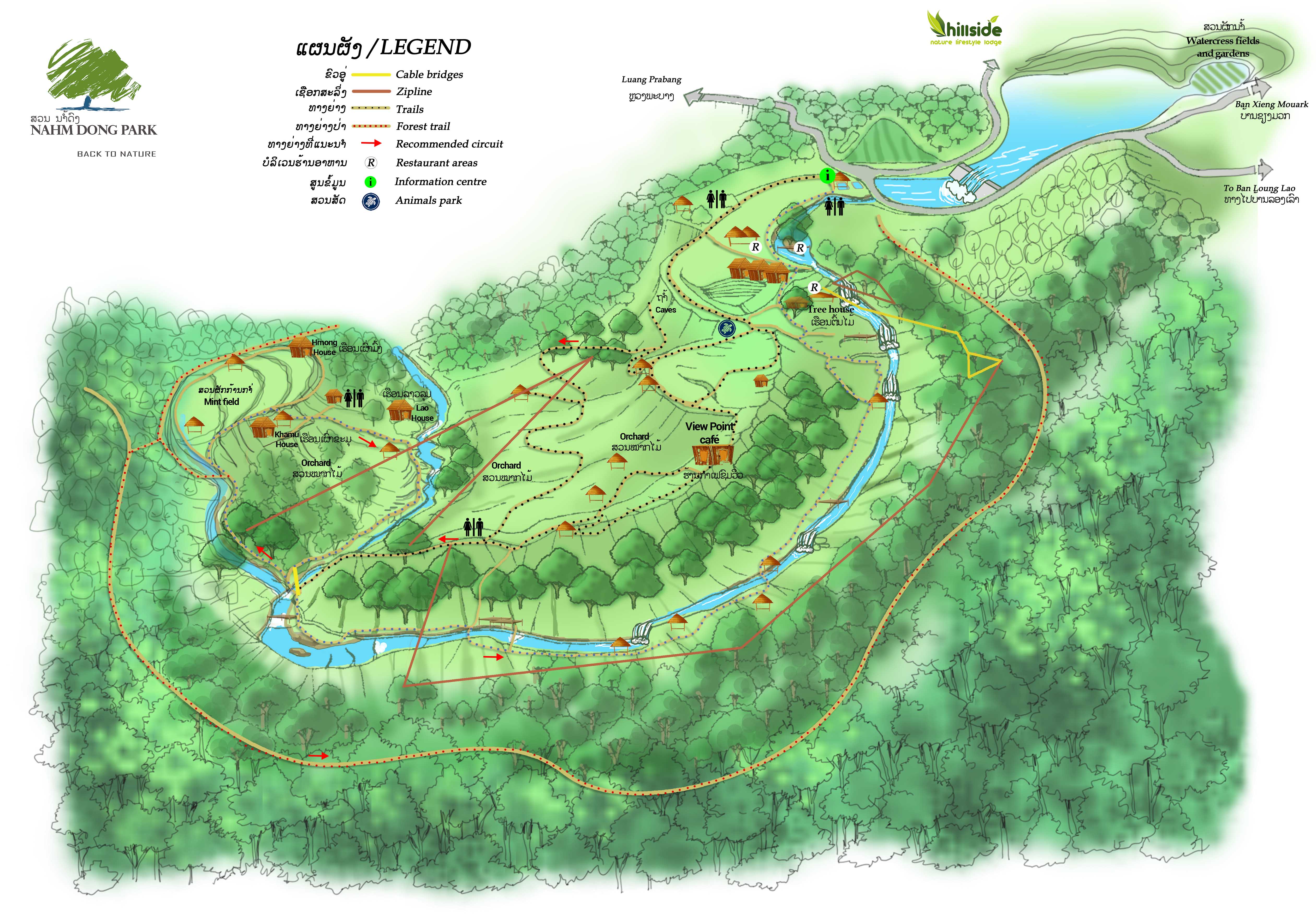 Map of Nahm Dong Park